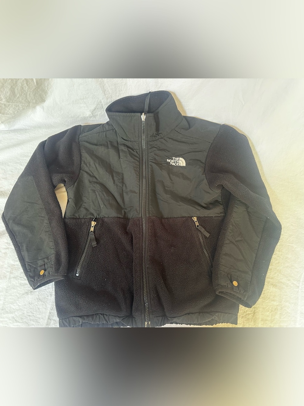 The North Face Kids Black Fleece & Ripstop Full-Zip Jacket